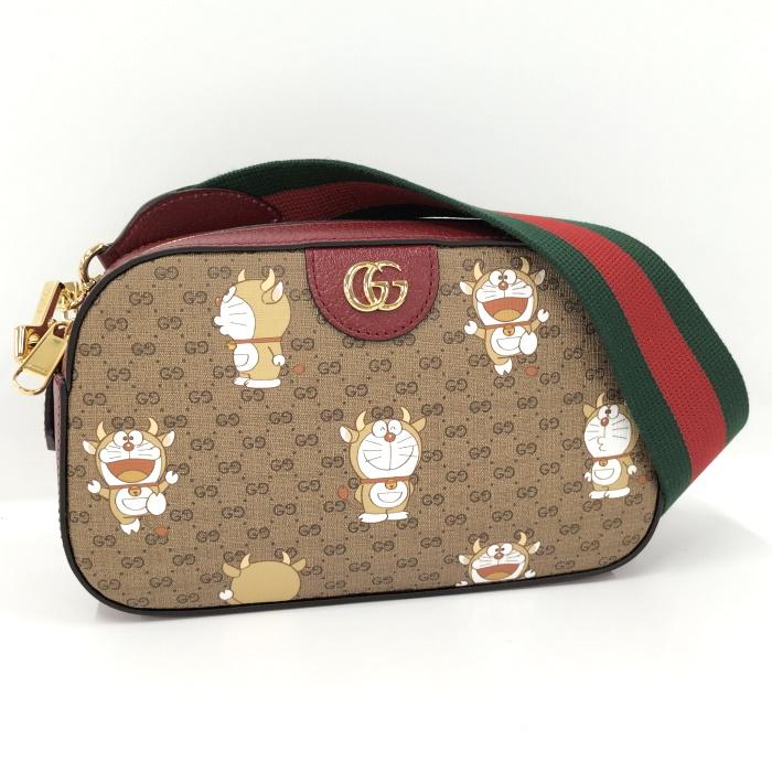 GUCCI 【中古】GUCCI ショルダーバッグ GGスプリーム ドラえもん  