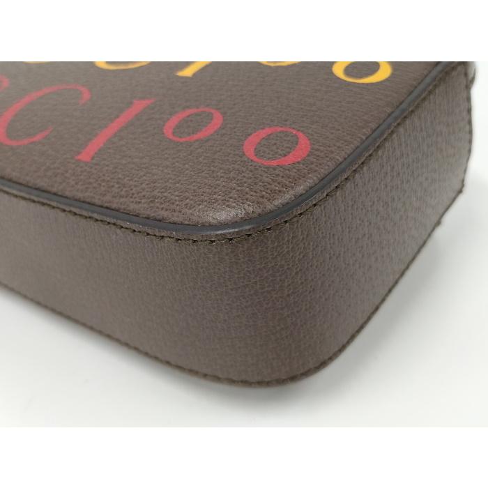 【中古】GUCCI ボディバッグ ベルトバッグ 100周年記念 レザー ブラウン 602695｜junglejungle｜03