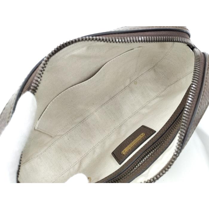 【中古】GUCCI ボディバッグ ベルトバッグ 100周年記念 レザー ブラウン 602695｜junglejungle｜08