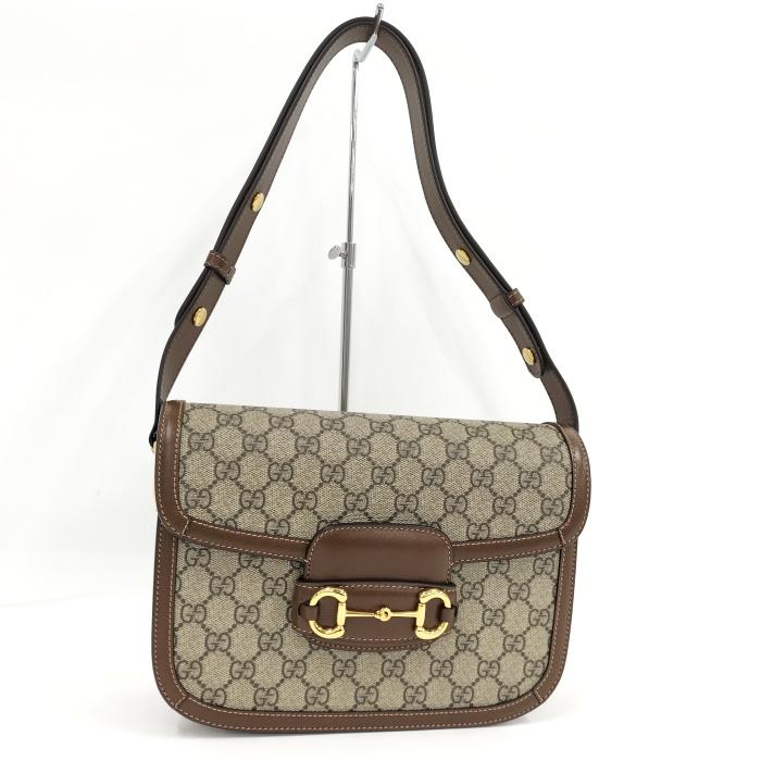 GUCCI 【中古】GUCCI ホースピッド 1955 ショルダーバッグ GG  