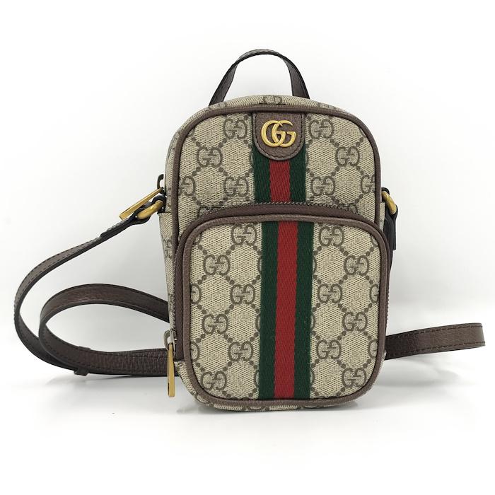 GUCCI ショルダーバッグ オフィディア ロゴ GGスプリーム レザー  
