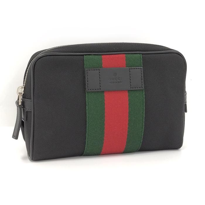 GUCCI ボディバッグ シェリーライン キャンバス ブラック 630919 