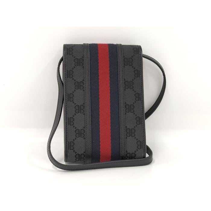 グッチ　ブラックバッグ GUCCI（グッチ） ザ ハッカー ショルダーバッグ バレンシアガコラボ