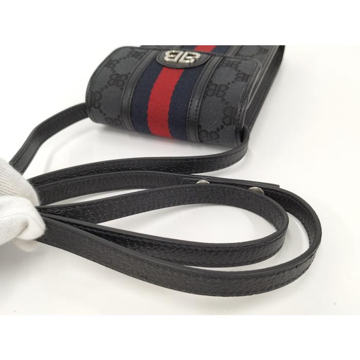 グッチ　ブラックバッグ GUCCI（グッチ） ザ ハッカー ショルダーバッグ バレンシアガコラボ