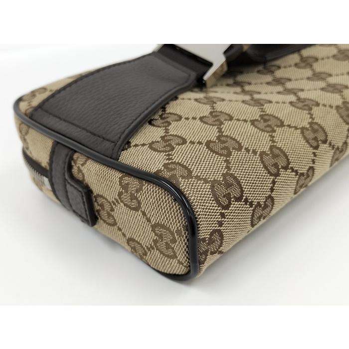 GUCCI（グッチ） ウエストバッグ GGキャンバス レザー ベージュ