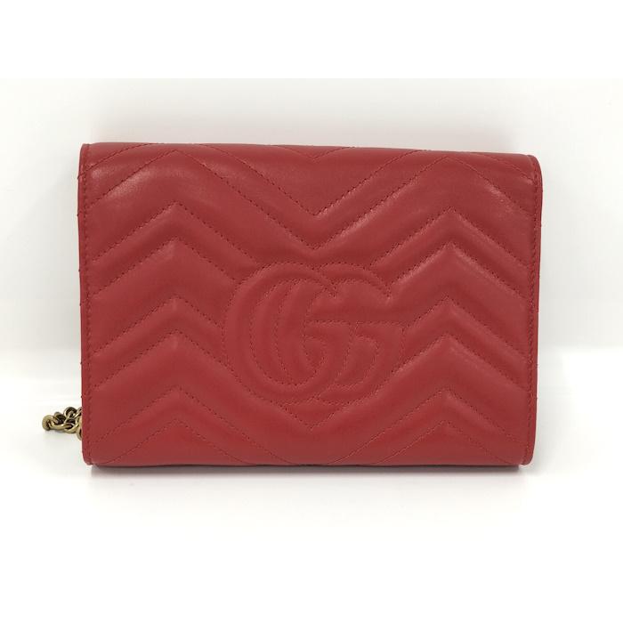 GUCCI（グッチ） ショルダーバッグ チェーンウォレット GGマーモント 