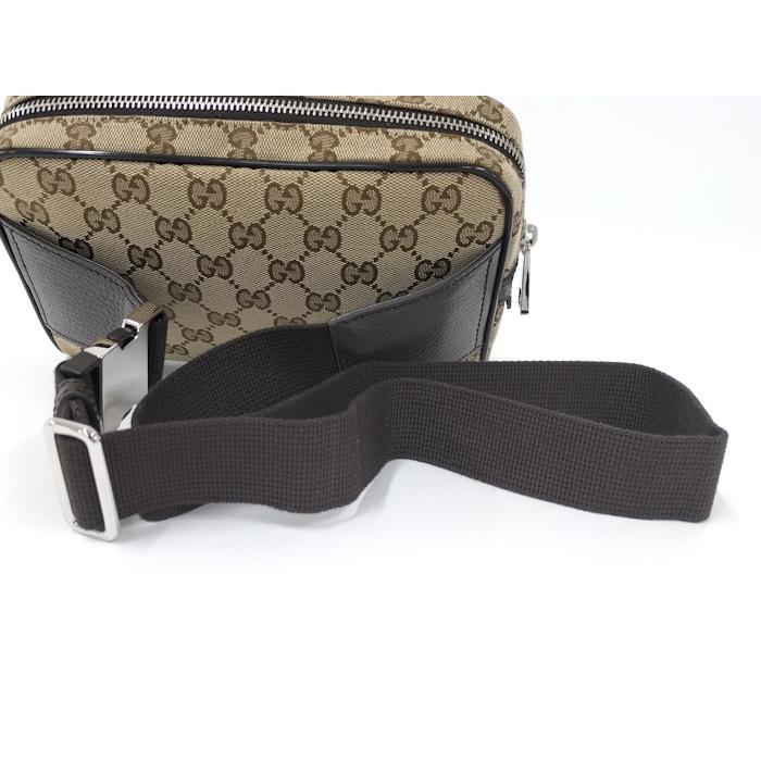 GUCCI（グッチ） ウエストバッグ ボディバッグ GGキャンバス ブラウン
