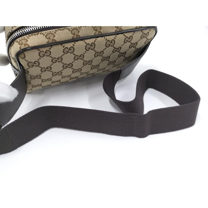 GUCCI（グッチ） ウエストバッグ ボディバッグ GGキャンバス ブラウン