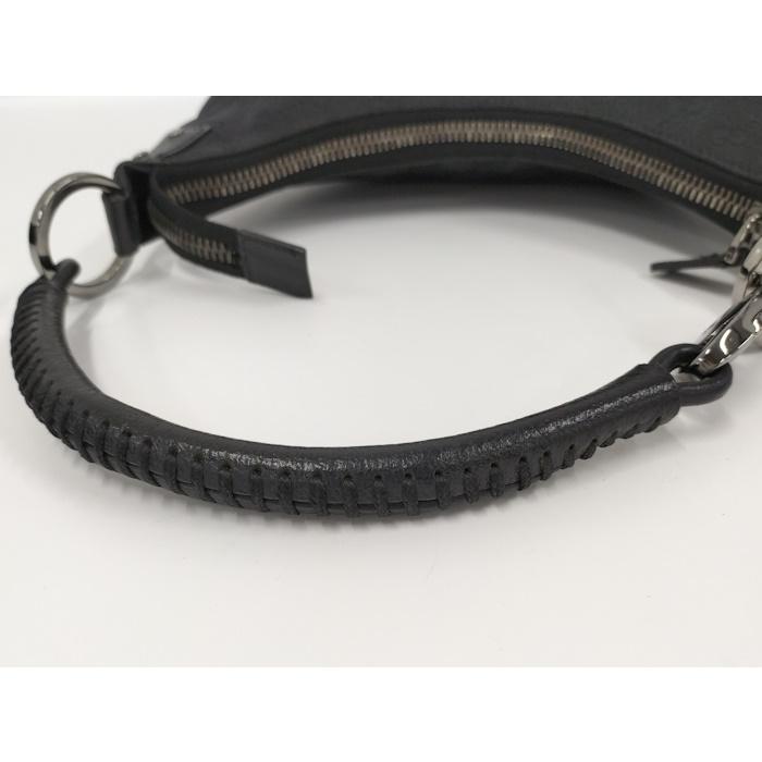 GUCCI（グッチ） ワンショルダーバッグ GGキャンバス レザー ブラック