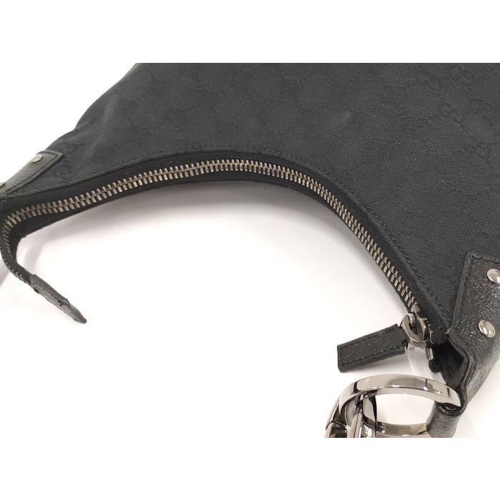 グッチ ショルダーバッグ ワンショルダー ハンドバッグ115003 GG柄 GUCCI（グッチ） ワンショルダーバッグ GGキャンバス レザー ブラック