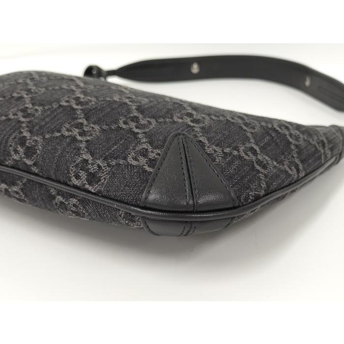 GUCCI ワンショルダーバッグ GGデニム レザー ブルー系 774719 GUCCI（グッチ） ワンショルダーバッグ GGデニム レザー ブルー系