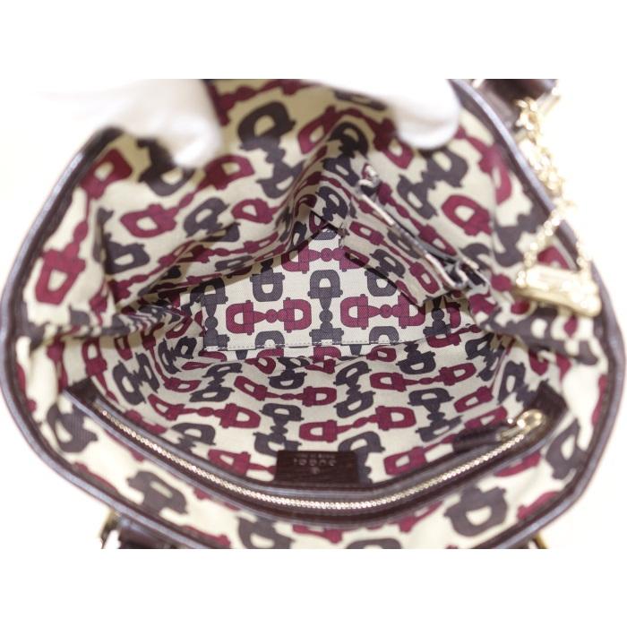 coco771017出品 GUCCI 【中古】グッチ トートバッグ GGキャンバス シェリー