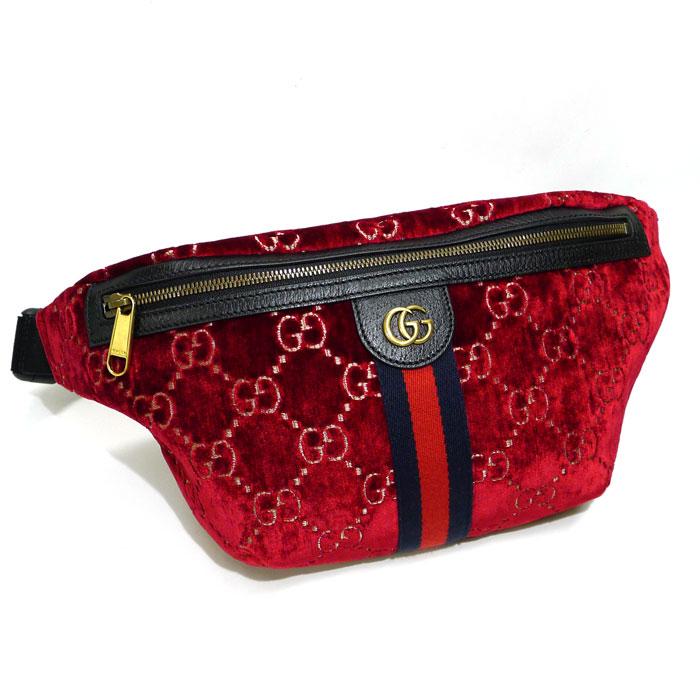 中古】GUCCI GGマーモント ベルトバッグ ウエストバッグ ボディバッグ 