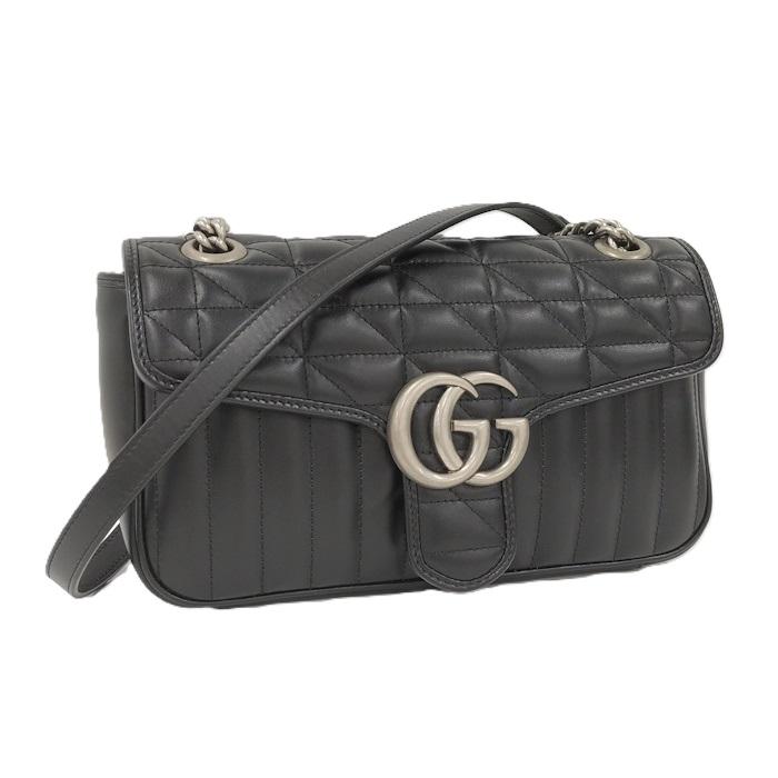 GUCCI（グッチ） チェーンショルダーバッグ GGマーモント キルティング
