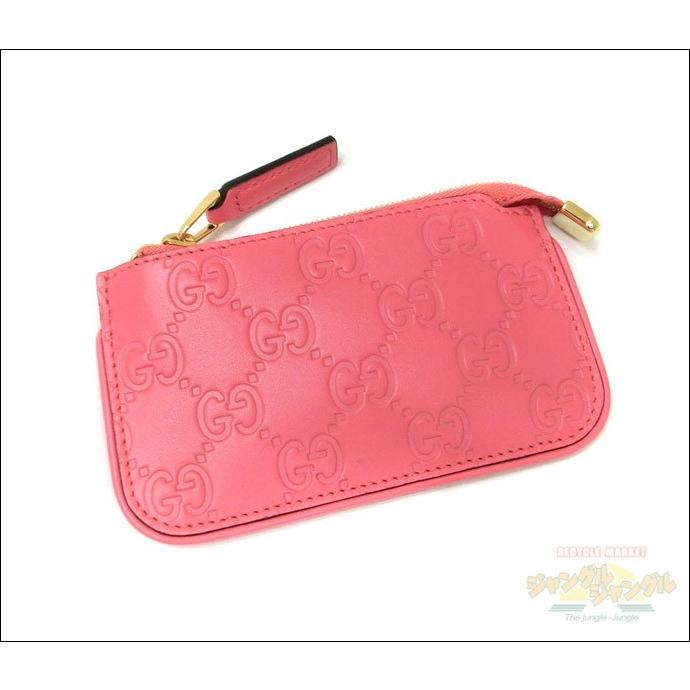 グッチシマ グッチ コインケース 小銭入れ シマ ピンク×ゴールド グッチシマ グッチ コインケース 小銭入れ シマ ピンク×ゴールド