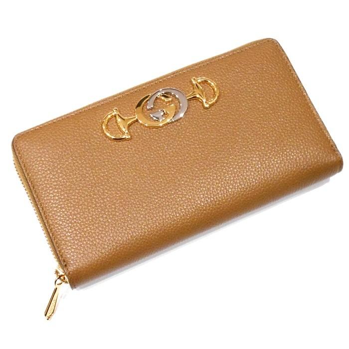 GUCCI グッチ 長財布 ズゥミ インターロッキング ラウンドファスナー