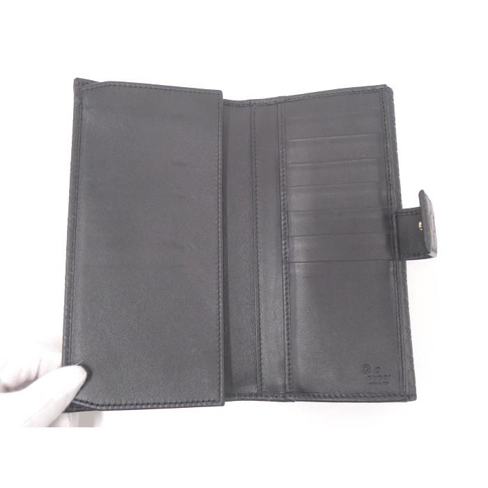 GUCCI 【中古】グッチ マイクロ グッチシマ Wホック 2つ折り長 GUCCI 【中古】グッチ マイクロ グッチシマ Wホック 2つ折り長