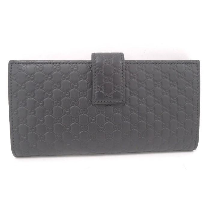 GUCCI 【中古】グッチ マイクロ グッチシマ Wホック 2つ折り長 GUCCI 【中古】グッチ マイクロ グッチシマ Wホック 2つ折り長