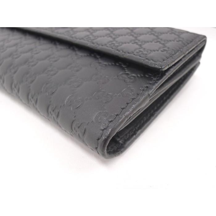 GUCCI 【中古】グッチ マイクロ グッチシマ Wホック 2つ折り長 GUCCI 【中古】グッチ マイクロ グッチシマ Wホック 2つ折り長
