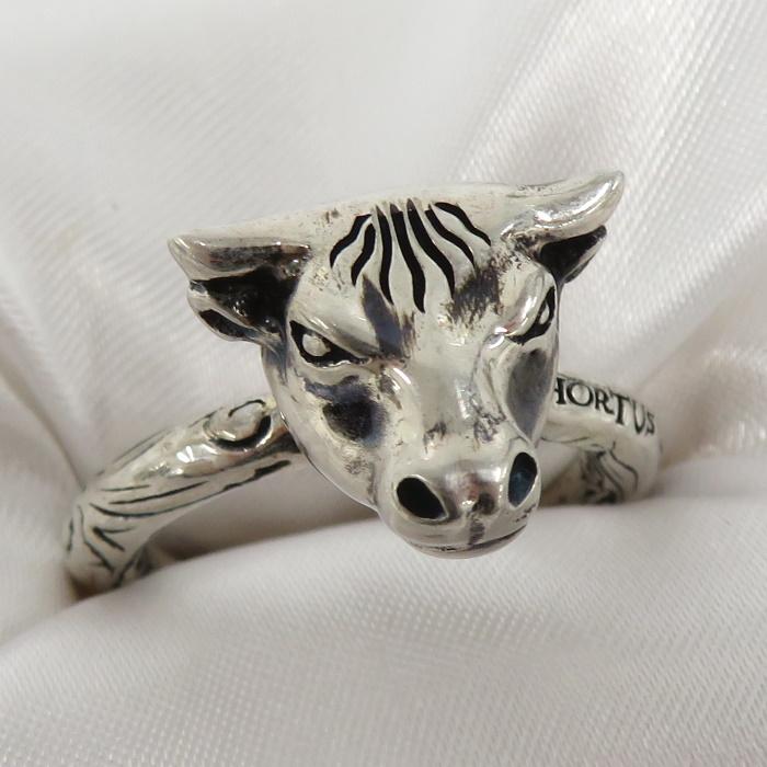 GUCCI 【中古】GUCCI アンガーフォレスト ブルヘッドリング AG925  