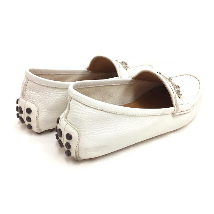 GUCCI 【中古】グッチ ドライビングシューズ ホースビット レザー 