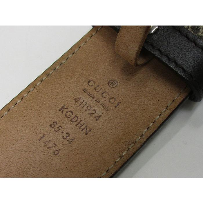 格安即決 ベルト Ggスプリーム 中古 グッチ メンズ Apparel Gucci インターロッキングg 85 表記サイズ エボニー ベージュ バックル 財布 帽子 ファッション小物