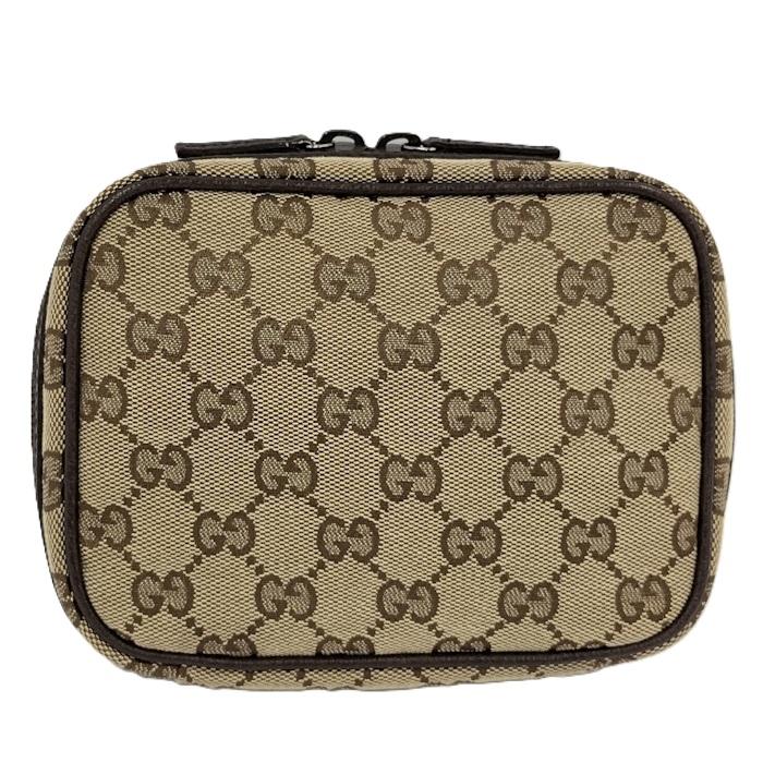 GUCCI ポーチ GGキャンバス ブラウン 153129 : ジャングルジャングル - 通販 - Yahoo!ショッピング
