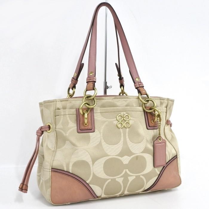COACH 【中古】COACH トートバッグ コレット シグネチャー