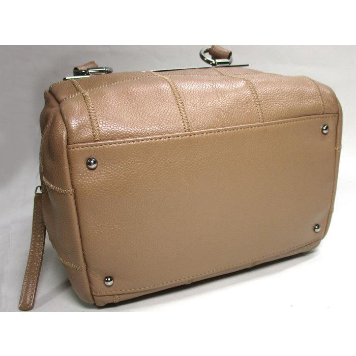 CHANEL 【中古】シャネル ミニボストンバッグ チョコバー ソフト 