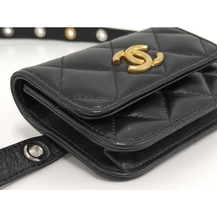 CHANEL（シャネル） ウエストバッグ ココマーク マトラッセ レザー