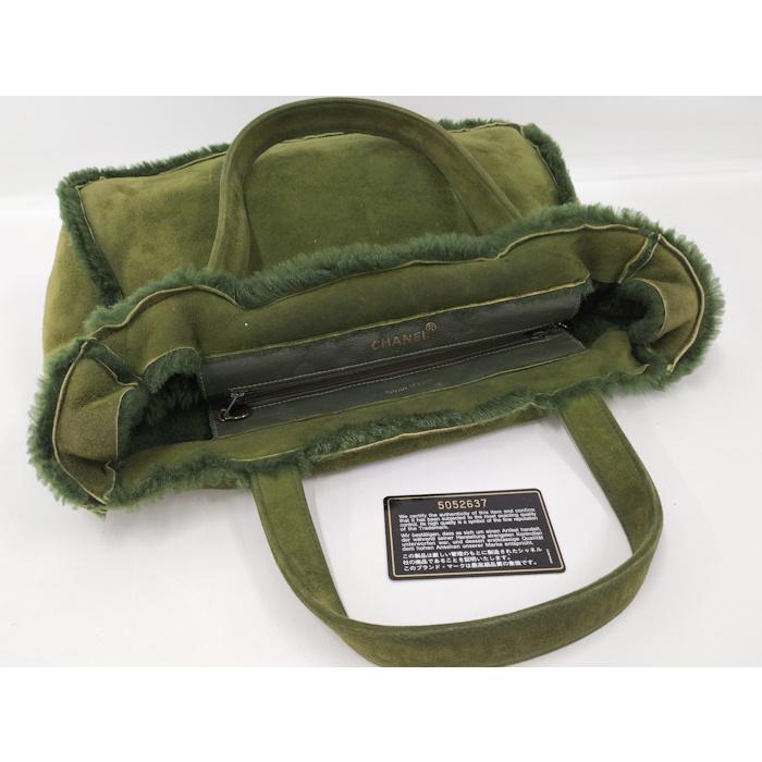 nina 様♡CHANEL シャネル　ムートン グリーン　トートバッグ CHANEL トートバッグ ムートン グリーン : ジャングルジャングル