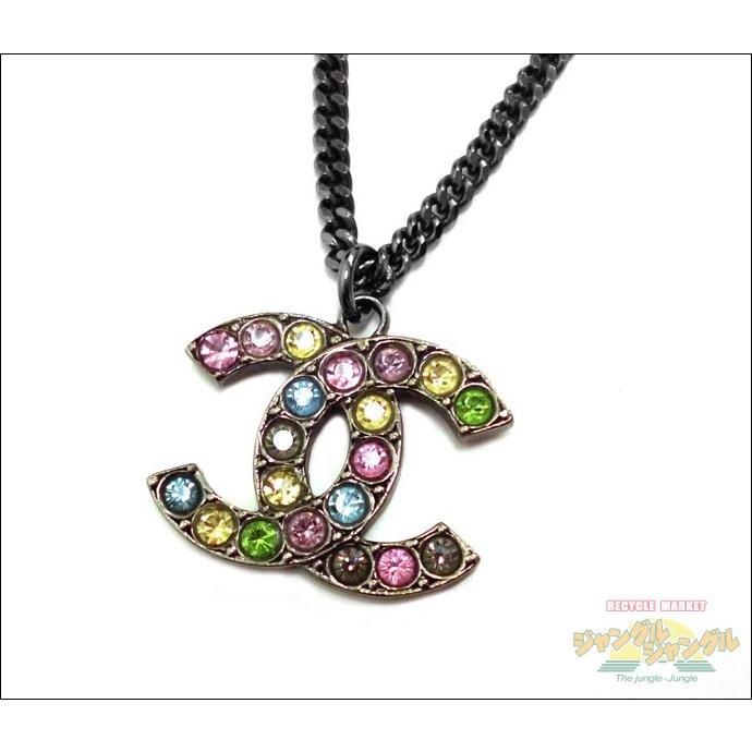 CHANEL シャネル ラインストーンネックレス ココマーク CHANEL シャネル ラインストーンネックレス ココマーク