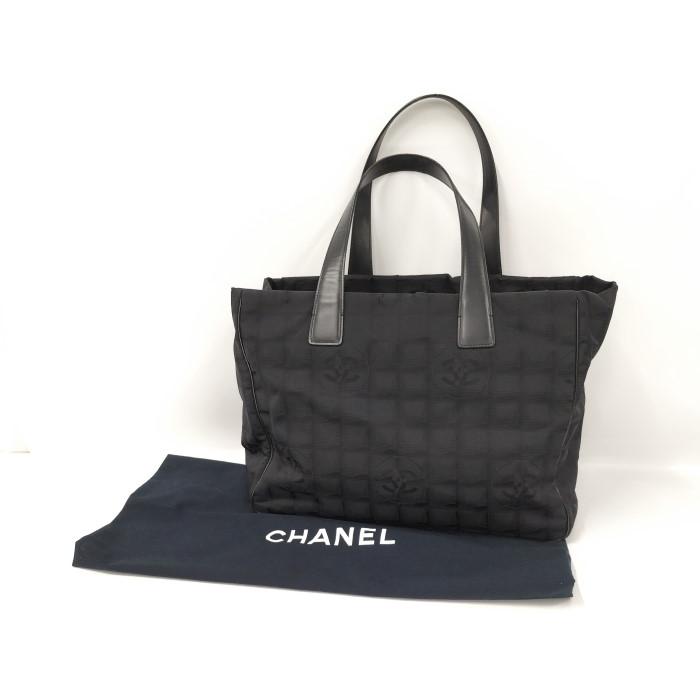 【中古】CHANEL トートバッグ ニュートラベルライン ナイロン ブラック｜junglejungle｜10