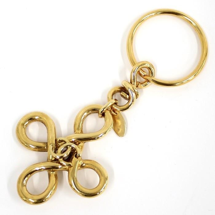 CHANEL 【中古】シャネル キーリング クローバーモチーフ ココマーク 