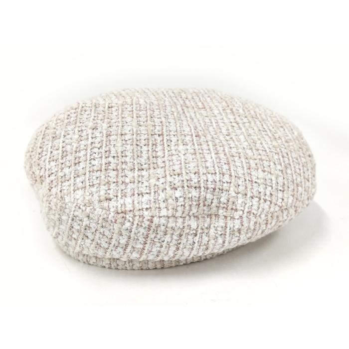 CHANEL（シャネル） キャスケット ピンク ツィード 帽子 ココマーク