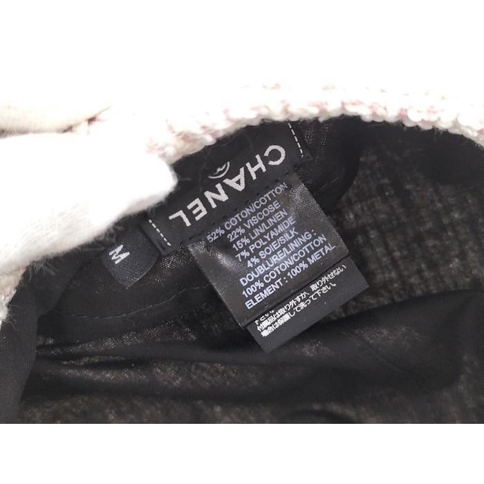 CHANEL（シャネル） キャスケット ピンク ツィード 帽子 ココマーク