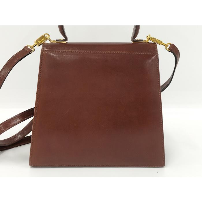Salvatore Ferragamo ショルダーバッグ 2WAY レザー ブラウン