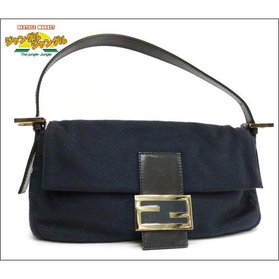 FENDI フェンディ ハンドバッグ マンマバケット フェルト×レザー 