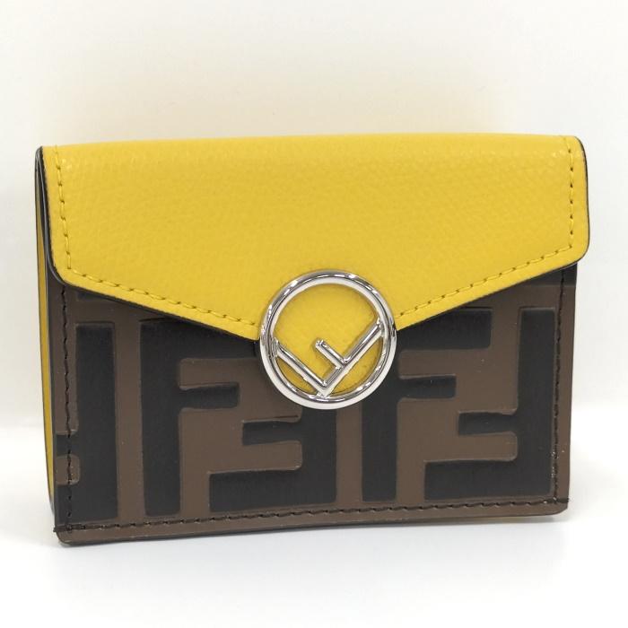 【美品 ギャランティカード付】FENDI 三つ折財布 フェンディ FENDI 8M0395 0AAYZ 三つ折り財布 レディース 財布 ローマ
