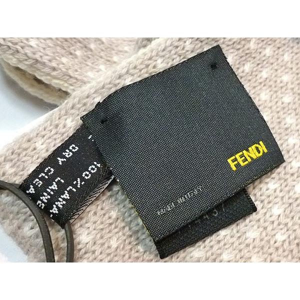 クリーニング済み✨】FENDI マフラー ズッカ柄 グレー フェンディ 