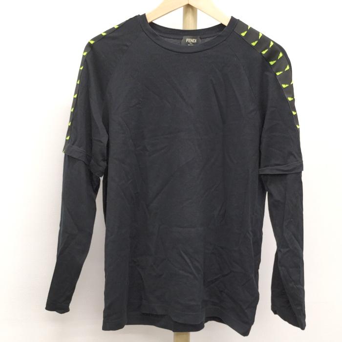 FENDI 【中古】FENDI ロングTシャツ カットソー モンスター コットン  