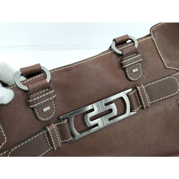 BVLGARI（ブルガリ） トートバッグ パレンテシ レザー ブラウン
