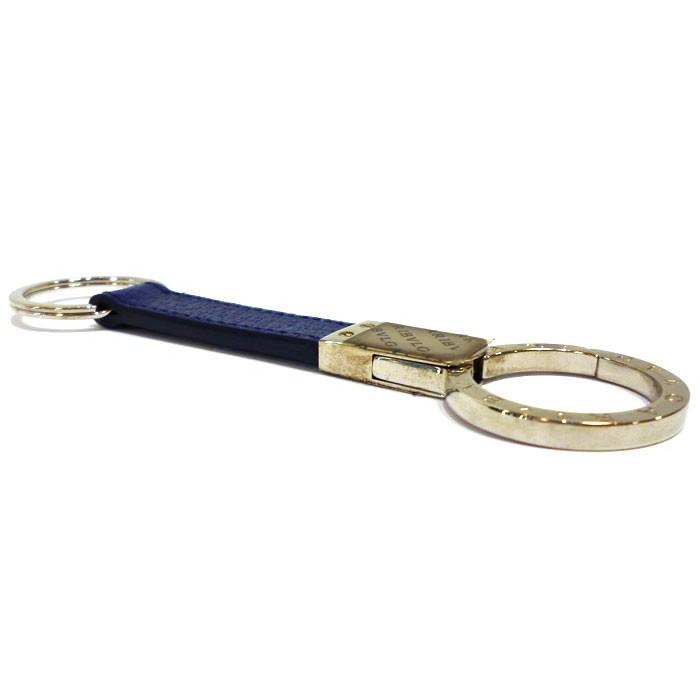 ブルガリ BVLGARI ビーゼロワン キーリング ブルー×シルバー金具楽天