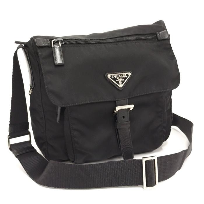PRADA ヴェラ ショルダーバッグ テスート ナイロン ブラック BT8994 