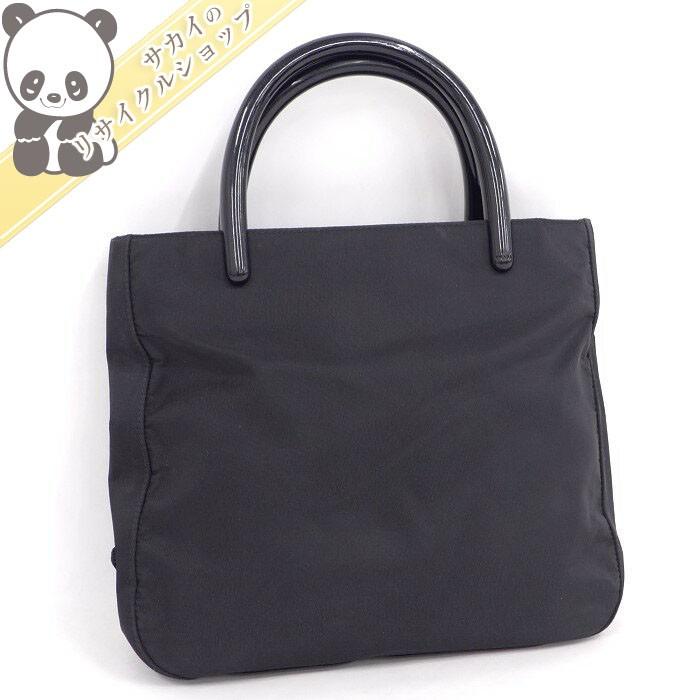 PRADA 【中古】PRADA トートバッグ ブラック ナイロン PRADA 【中古】PRADA トートバッグ ブラック ナイロン