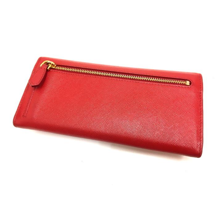 PRADA 【中古】プラダ 二つ折り長財布 サフィアーノ ウェーブ PRADA 【中古】プラダ 二つ折り長財布 サフィアーノ ウェーブ
