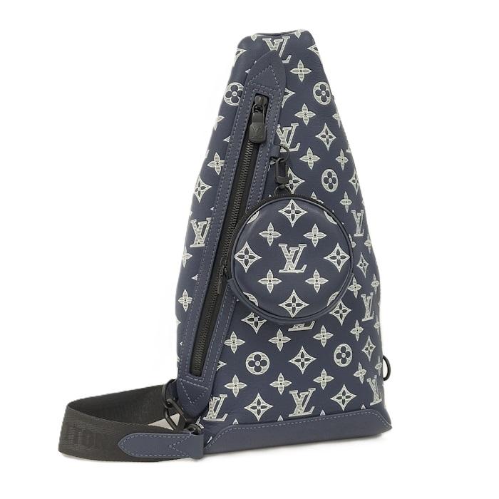 *LV*ネイビー×ホワイトモノグラム デュオスリングバッグ M24751 LOUIS VUITTON デュオ スリングバッグ モノグラム シャドウ