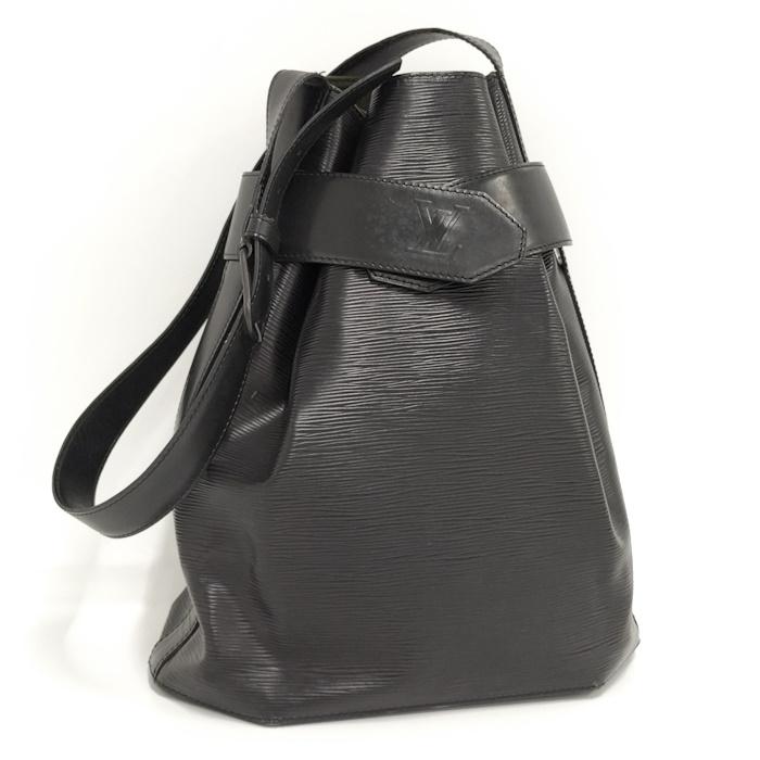 LOUIS VUITTON サックデポールGM エピ ノワール ショルダーバッグ 