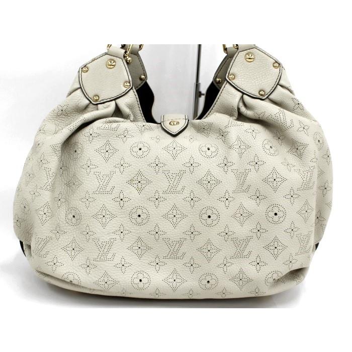 LOUIS VUITTON 【中古】ルイヴィトン マヒナL ショルダーバッグ  