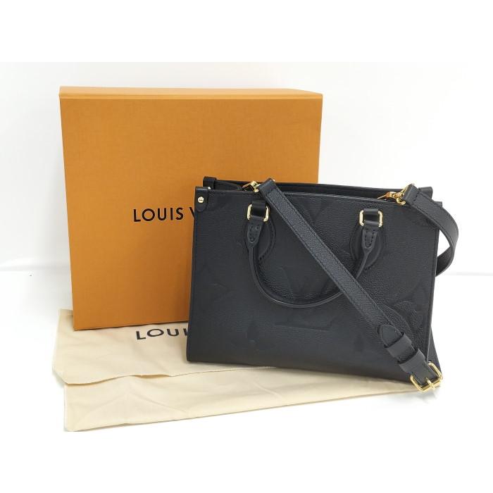 【中古】LOUIS VUITTON オンザゴーPM 2WAY トートバッグ モノグラム アンプラント ノワール M45653｜junglejungle｜09